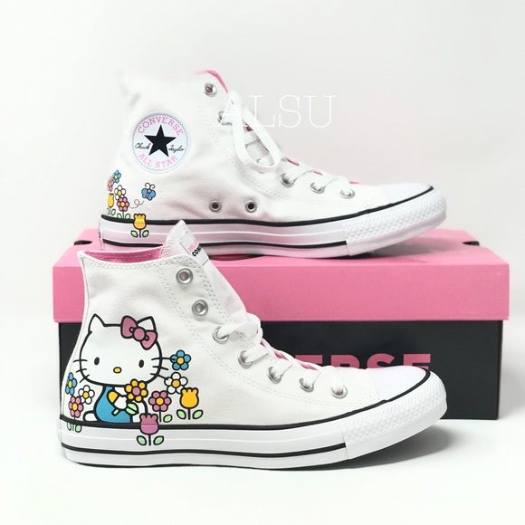 Converse & Hello Kitty Ctas Canvas 29F HI White W - Picture 5 of 7